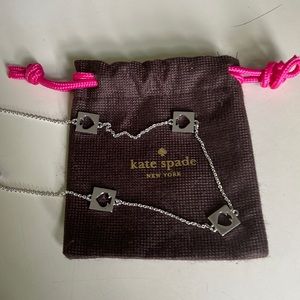 Kate spade hole punch silver necklace